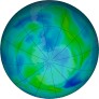 Antarctic ozone map for 2023-03-22
